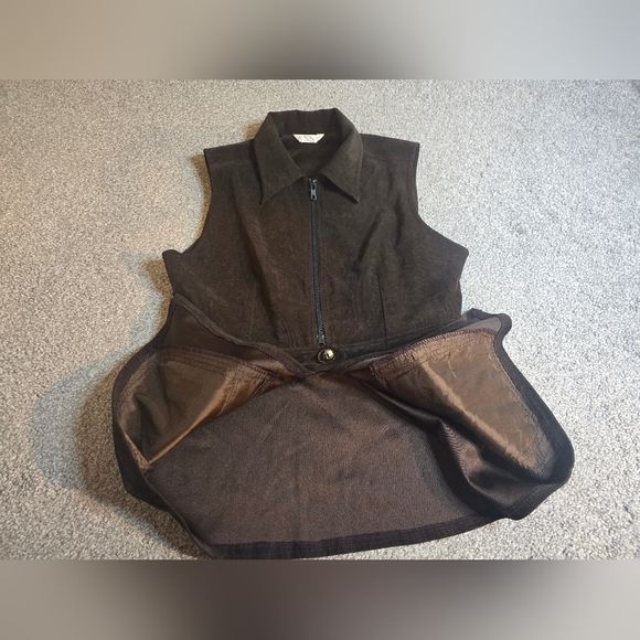 Vintage Chocolate Brown Anny Vest - Picture 3 of 7
